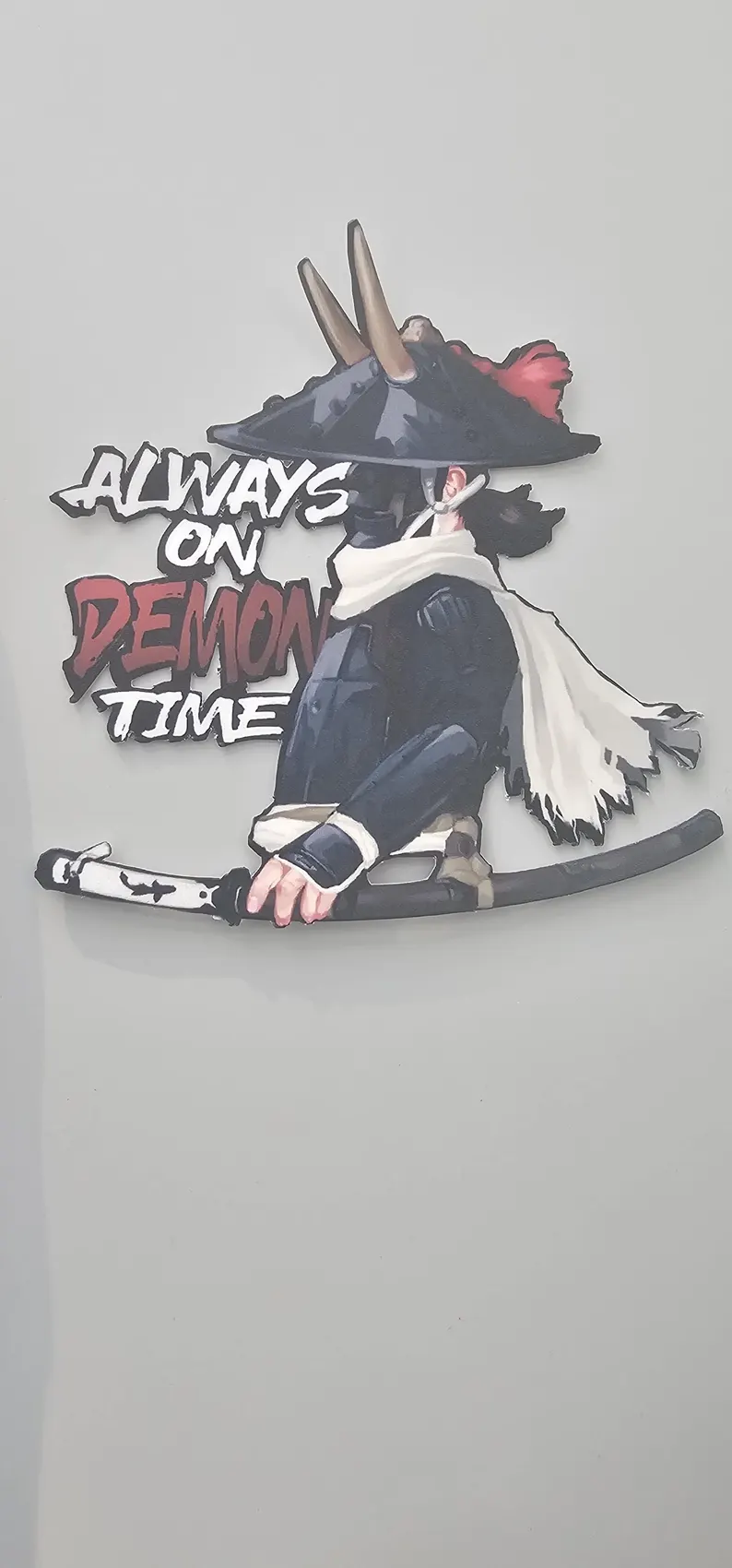 Demon Time 4"x4" water resistant sticker thumbnail 3