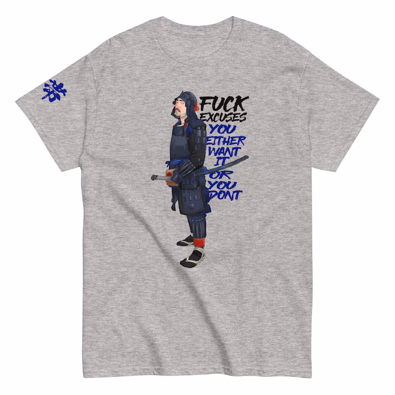 Fuck Excuses T-shirt (Disruptive Grey) thumbnail 2