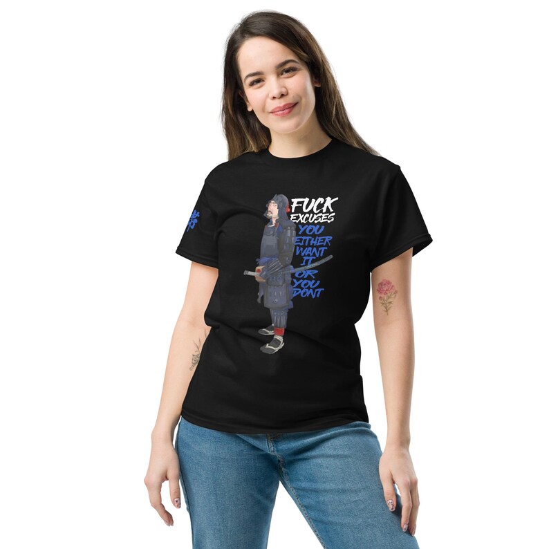 Fuck Excuses T-shirt (Fearless Black) thumbnail 3
