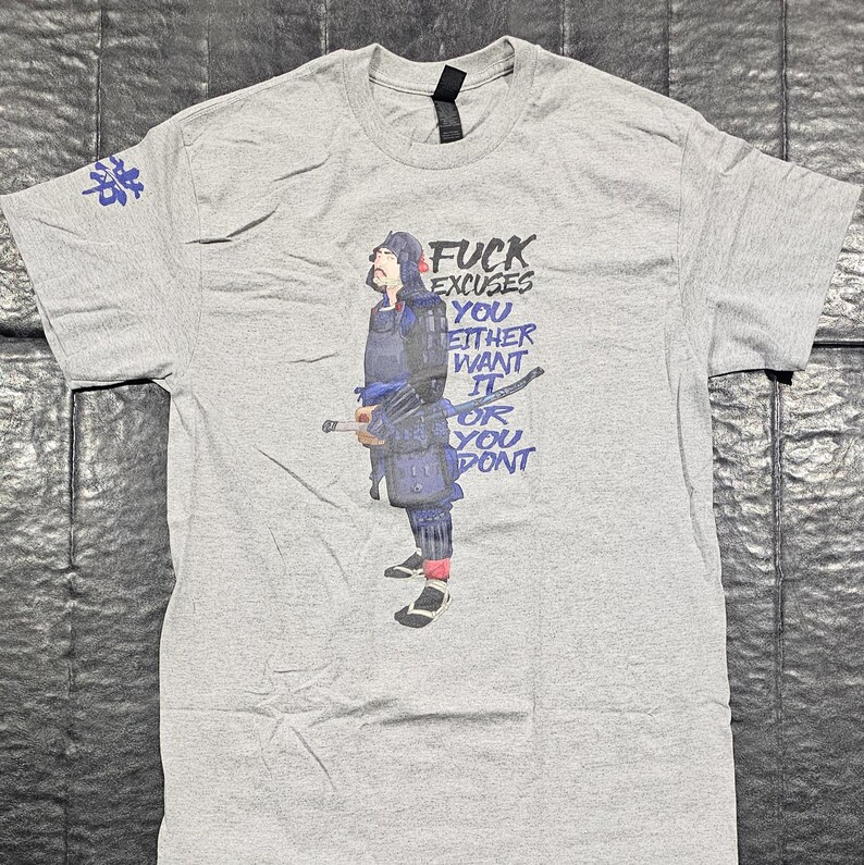 Fuck Excuses T-shirt (Disruptive Grey) thumbnail 3