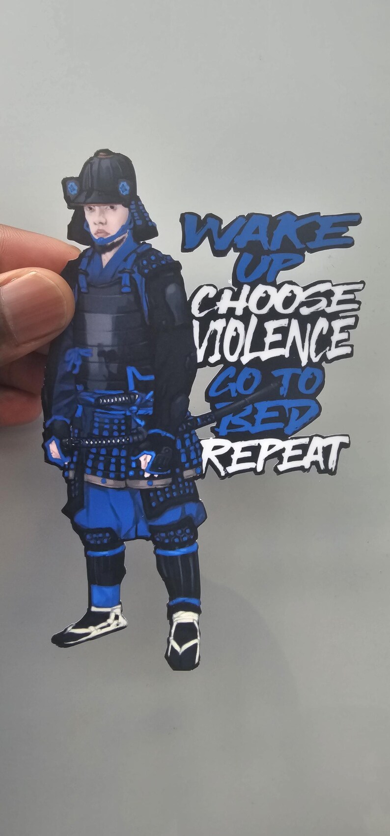 Choose Violence 5"x3.2" Water Resistant Sticker thumbnail 3